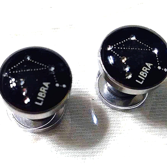 2G Ear Plugs Gauges - Libra Symbol Horoscope - Picture 2 of 2
